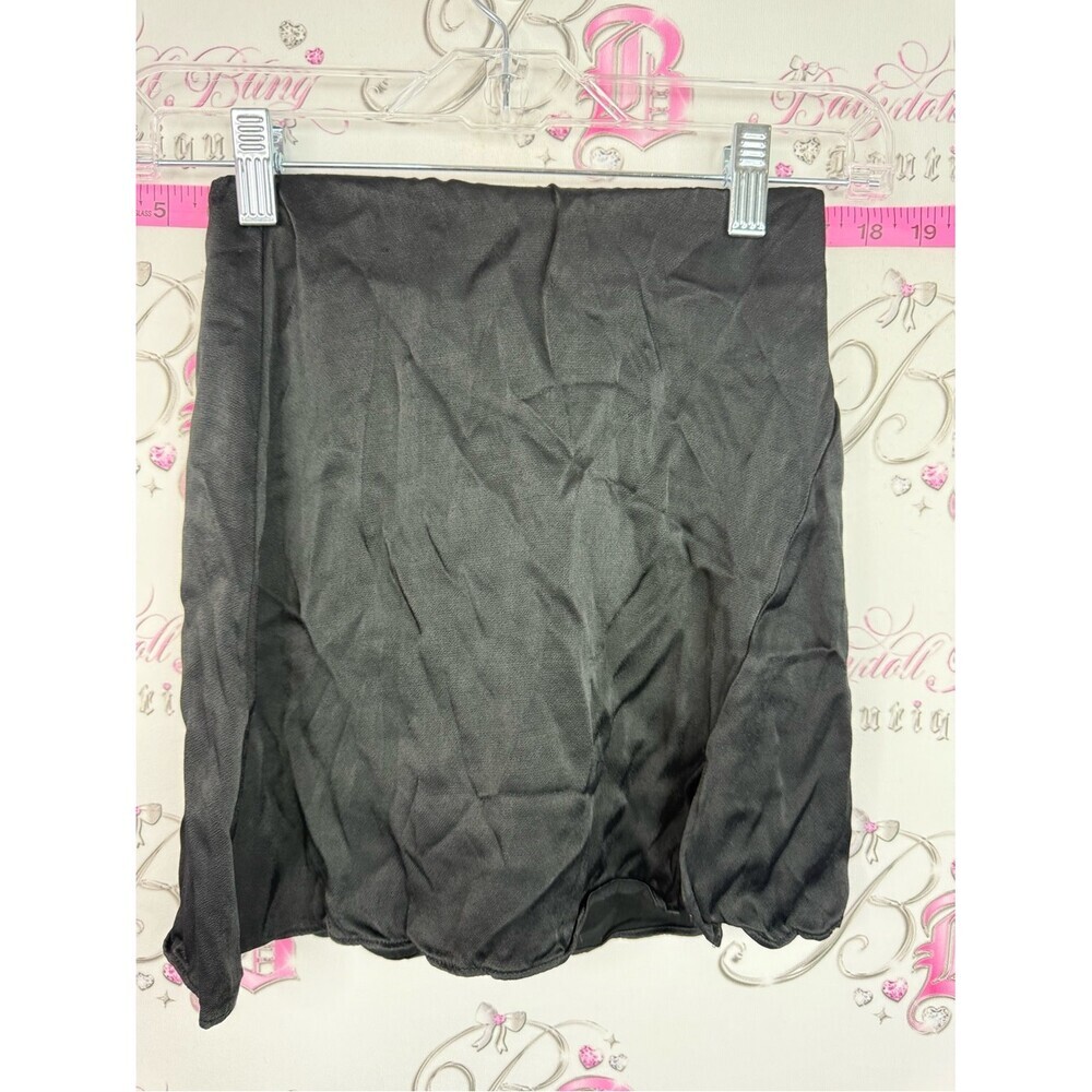 Wilfred skirt mini shiny shimmer Black A-Line Hem Skirt